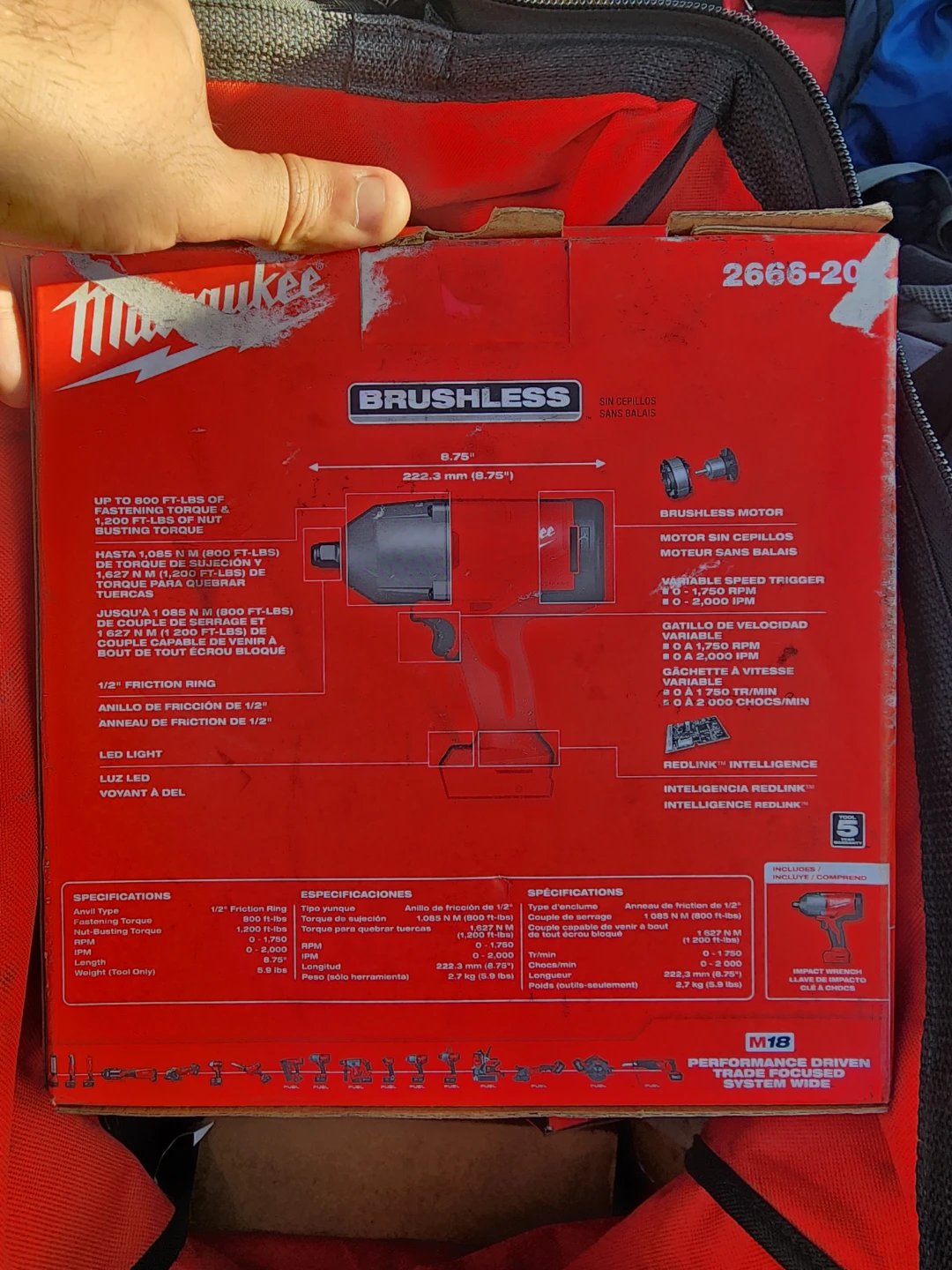 Milwaukee M18 & M12 combo set with batteries