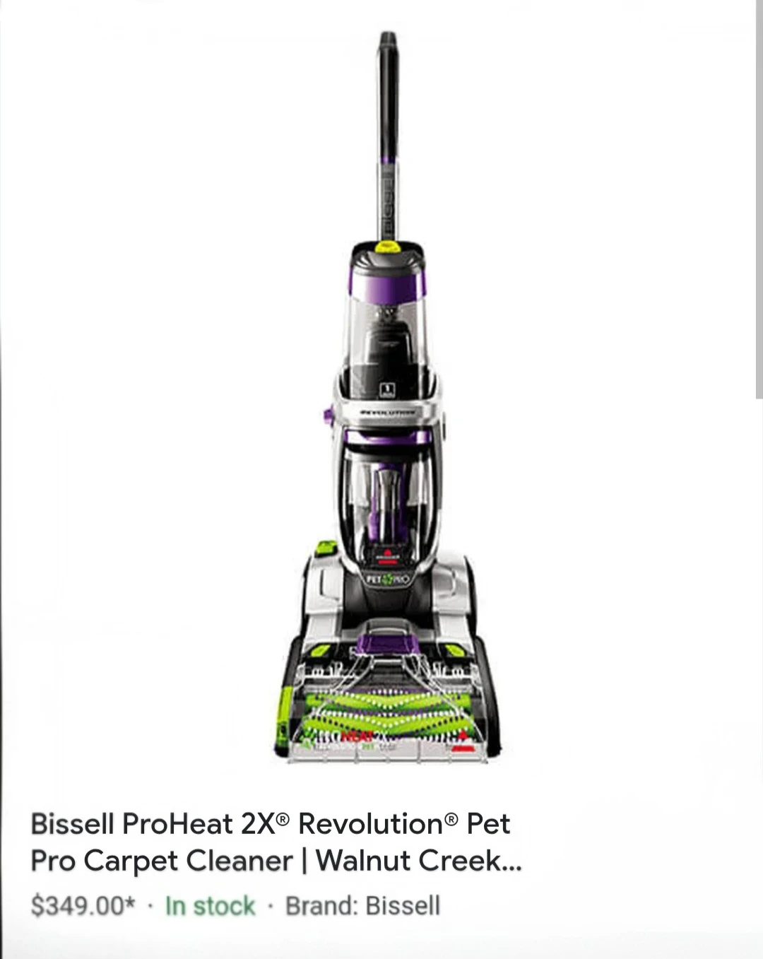 Bissell ProHeat 2X Revolution Pet Pro Carpet Cleaner