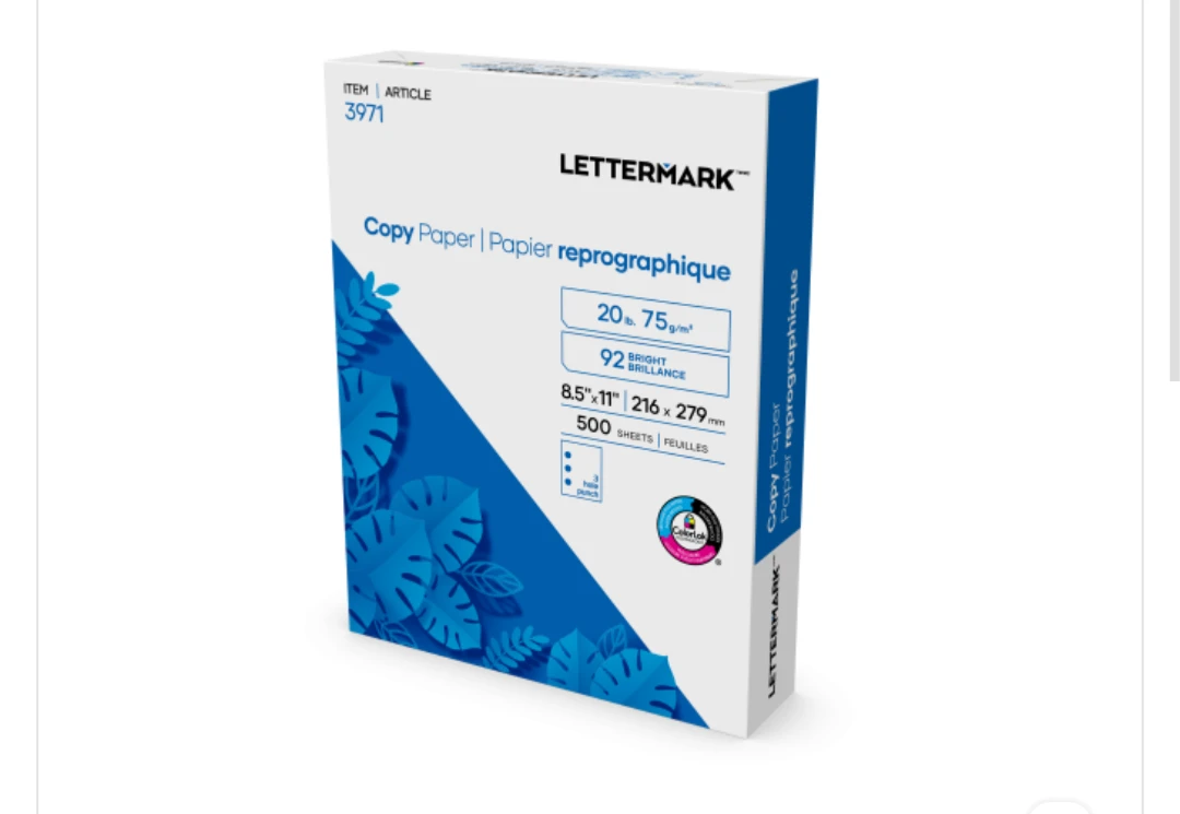 Lettermark Copy Paper 8.5"x11" - 500 Sheets