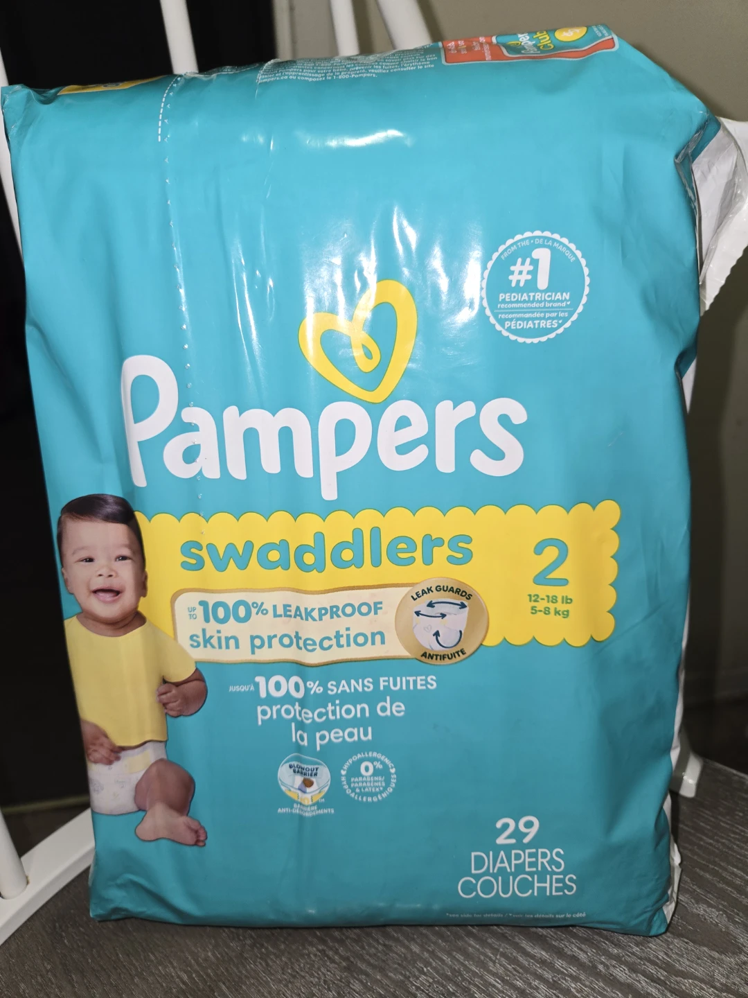 Pampers Swaddlers Size 2 (29 diapers in pack)