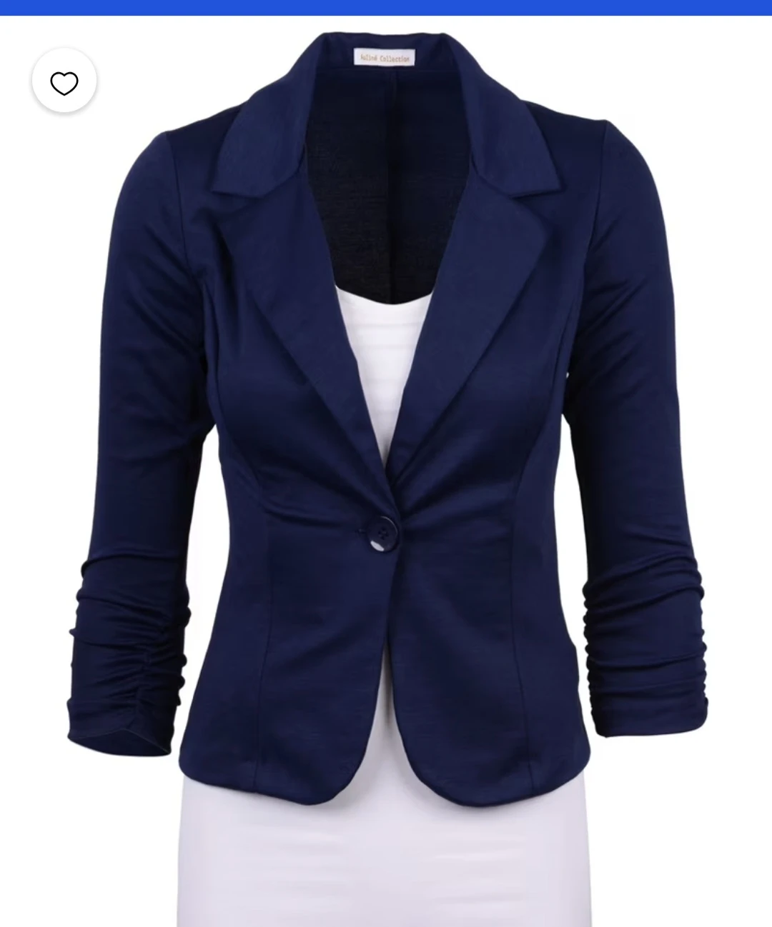 Auliné Collection Navy Blue Blazer - Size L