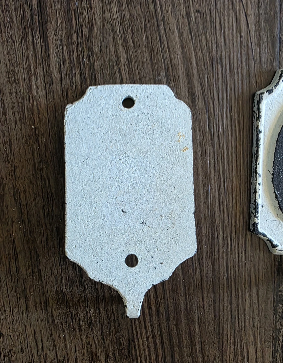 Set of 4 'HOME' cast iron Wall Hooks - photo 3