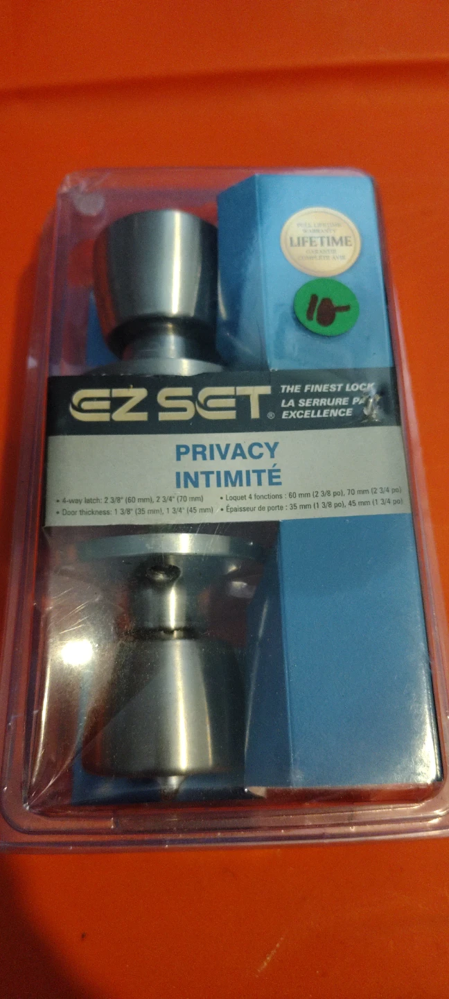 EZ SET Privacy Door Lock Knob