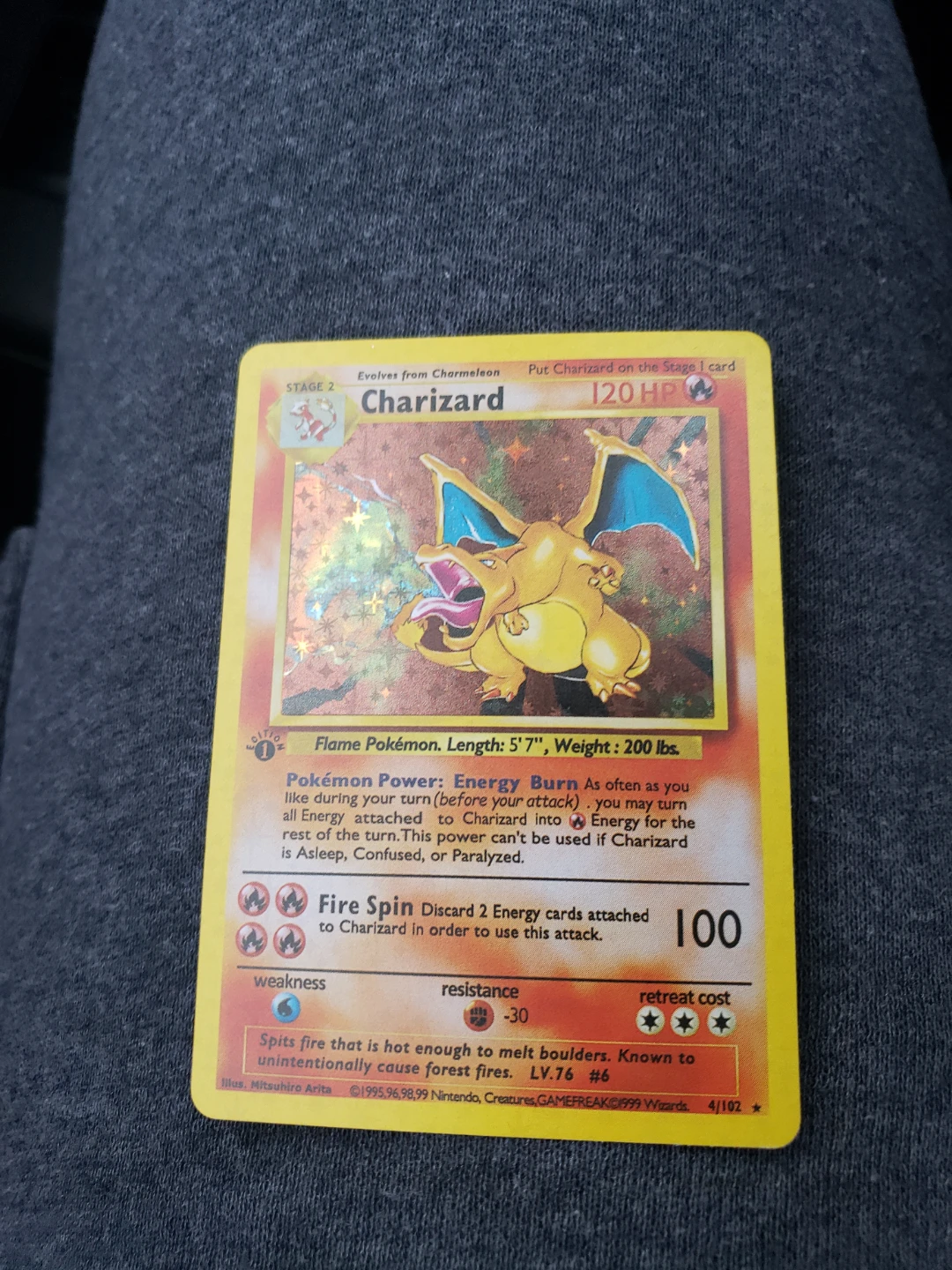 Pokemon Charizard Stage 2 Card