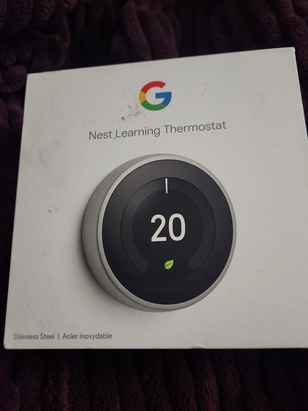 Google Nest Learning Thermostat - Stainless Steel - photo 3
