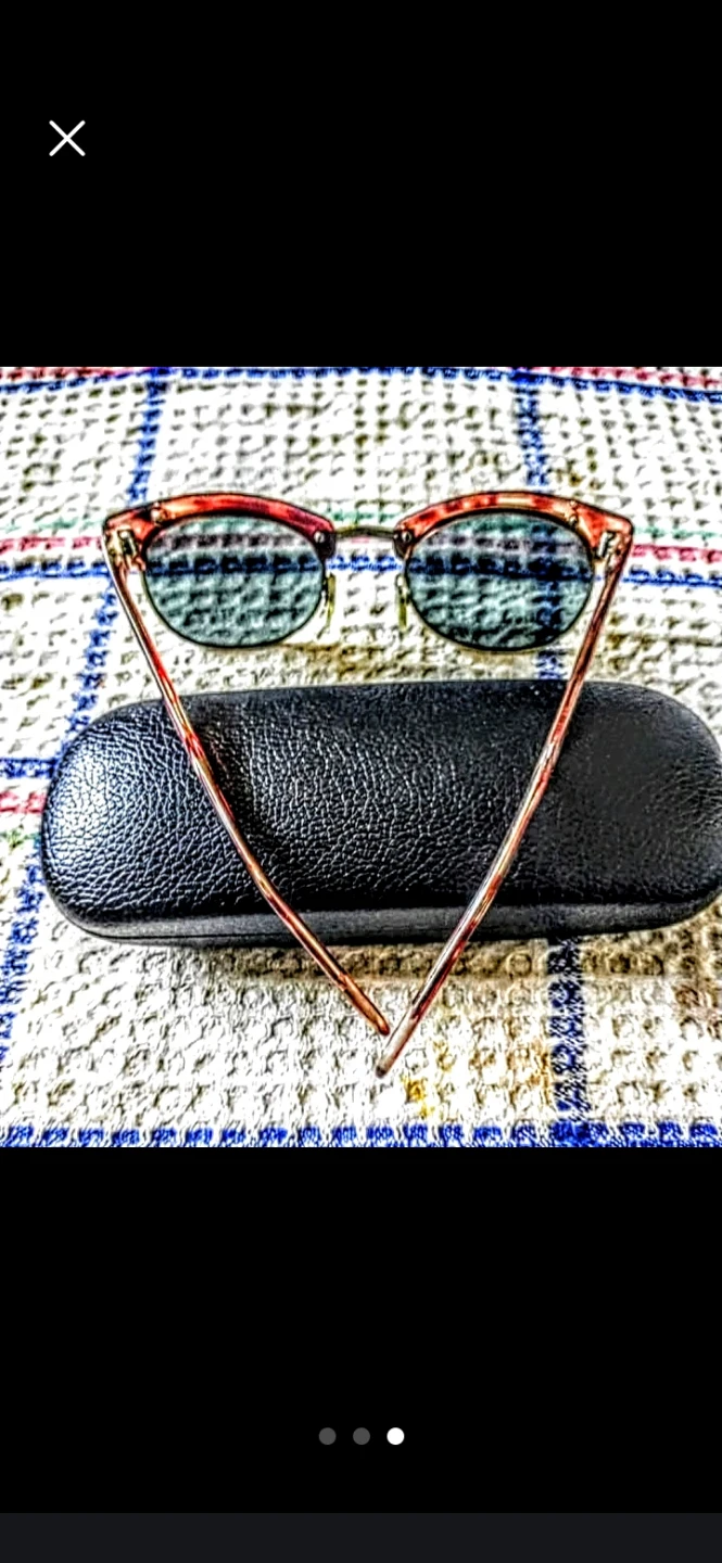 Tortoiseshell Sunglasses with Hard Case - photo 2