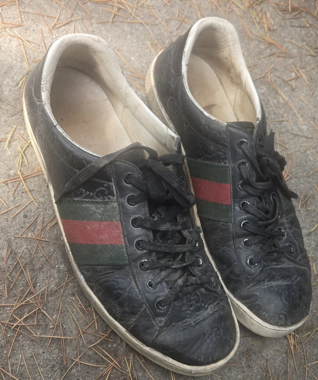 🌟MENS Gucci Black ACE SNEAKERS🌟