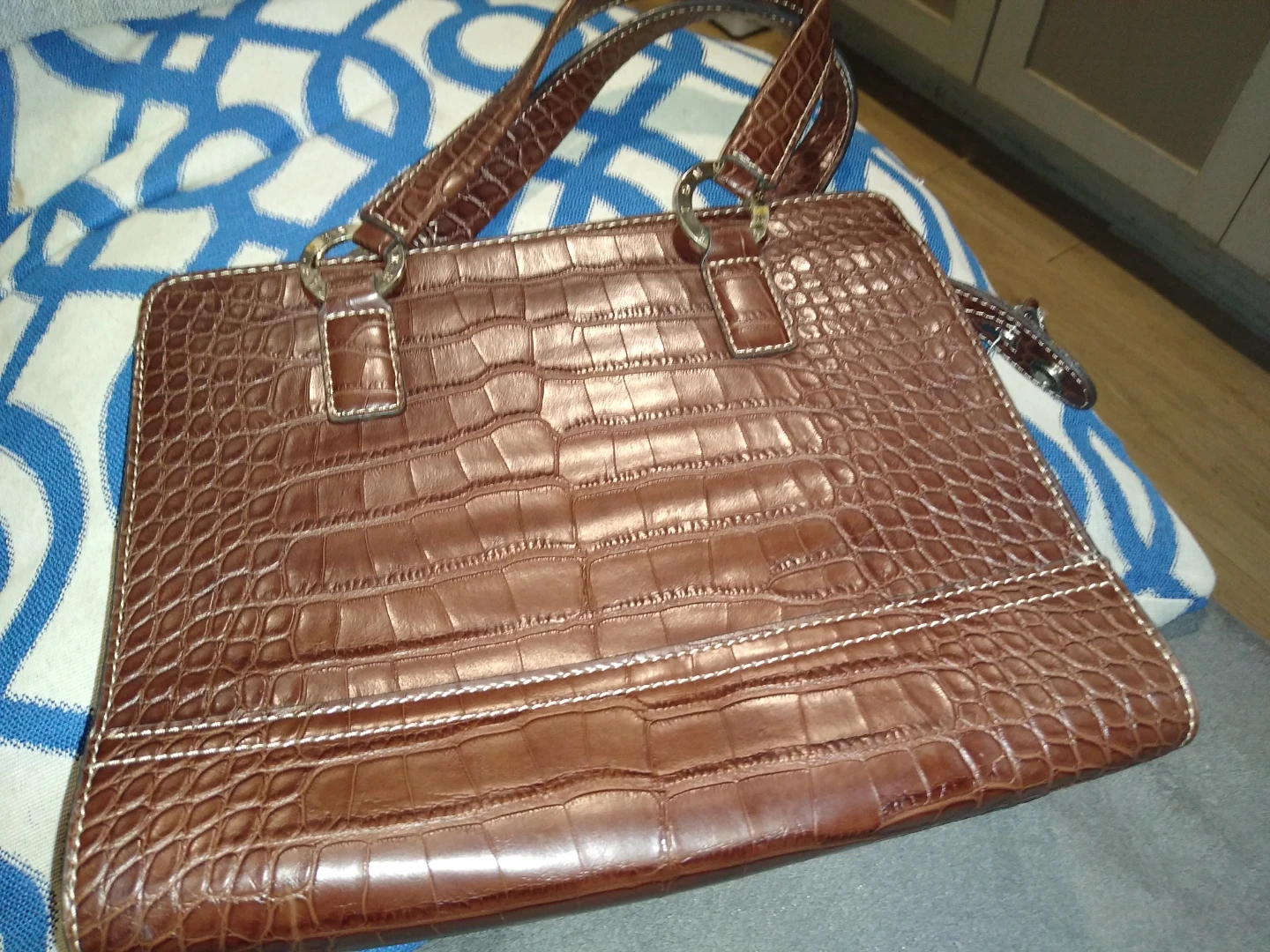 Michael kors crocodile handbag