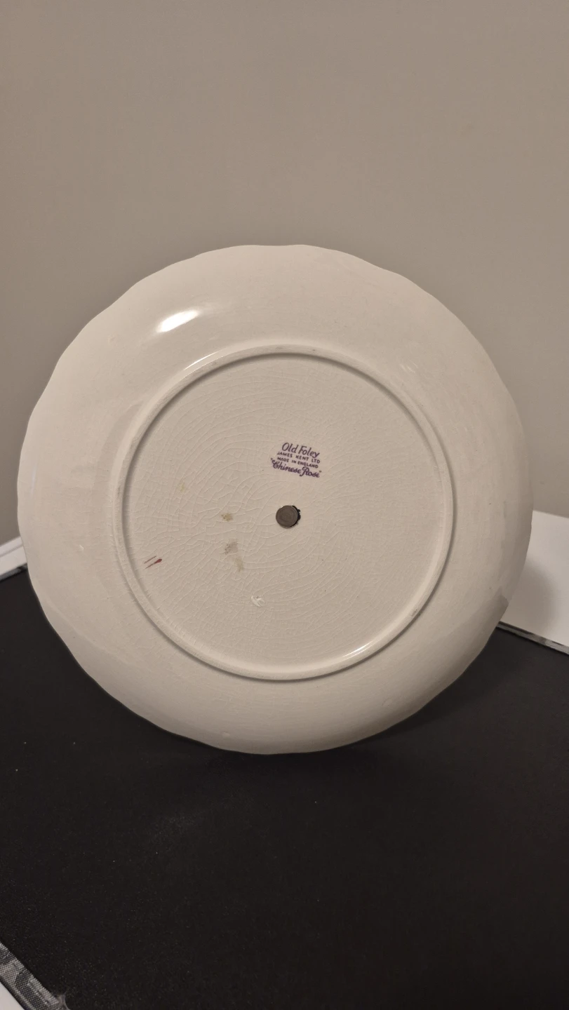 Old Foley "Chinese Rose" Two-Tier Cake Stand - photo 4