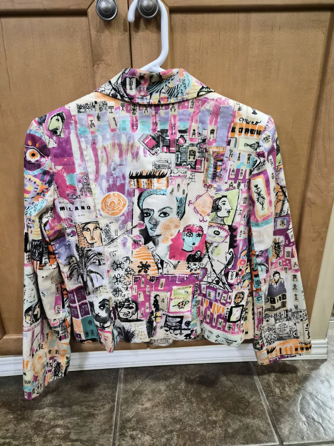 Simon Chang Printed Blazer Size 6 - photo 3