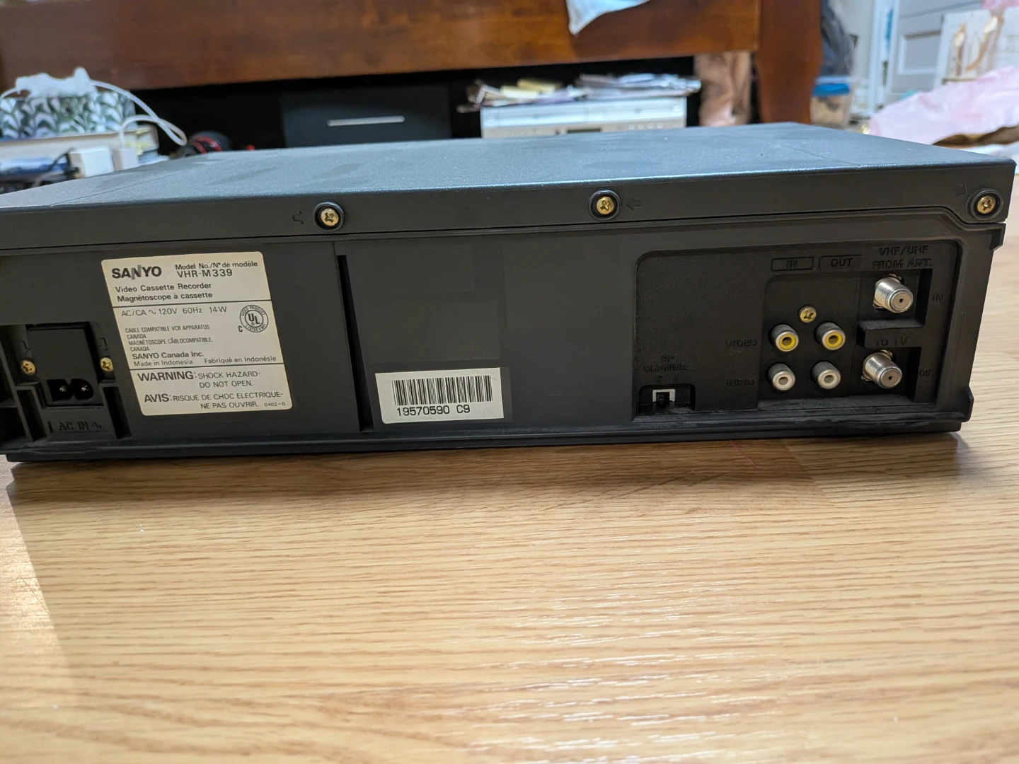 Vintage Sanyo VHR-M339 DA-4 Head VCR - photo 4