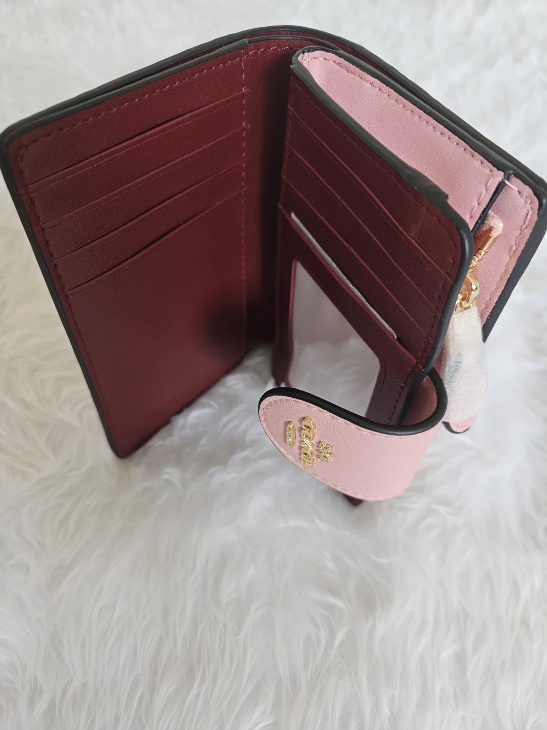 Coach Wallet - Pink Embossed Signature - photo 2