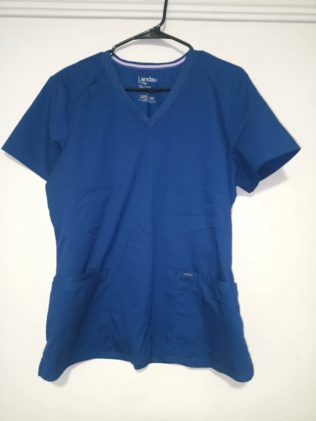 Landau ProFlex Scrubs Top & Jogger Pants Set - Blue - Large