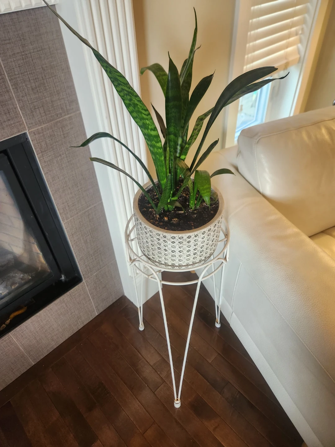 MCM White Metal Plant Stand - photo 5