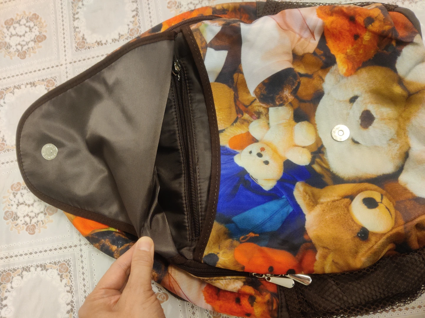 Teddy Bear Print Backpack - photo 5