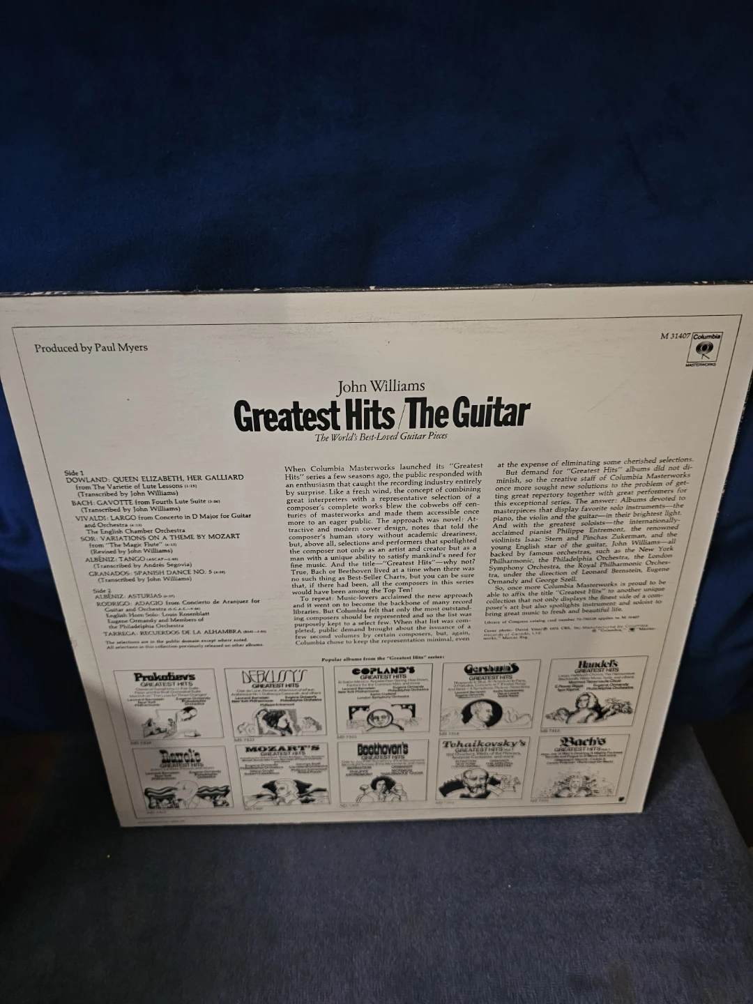 John Williams Greatest Hits The Guitar Vinyl Record - photo 2