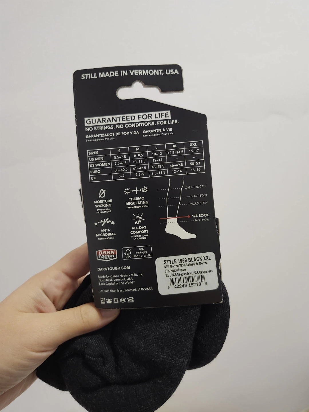 Darn Tough Vermont Hike/Trek Merino Wool Socks - photo 2
