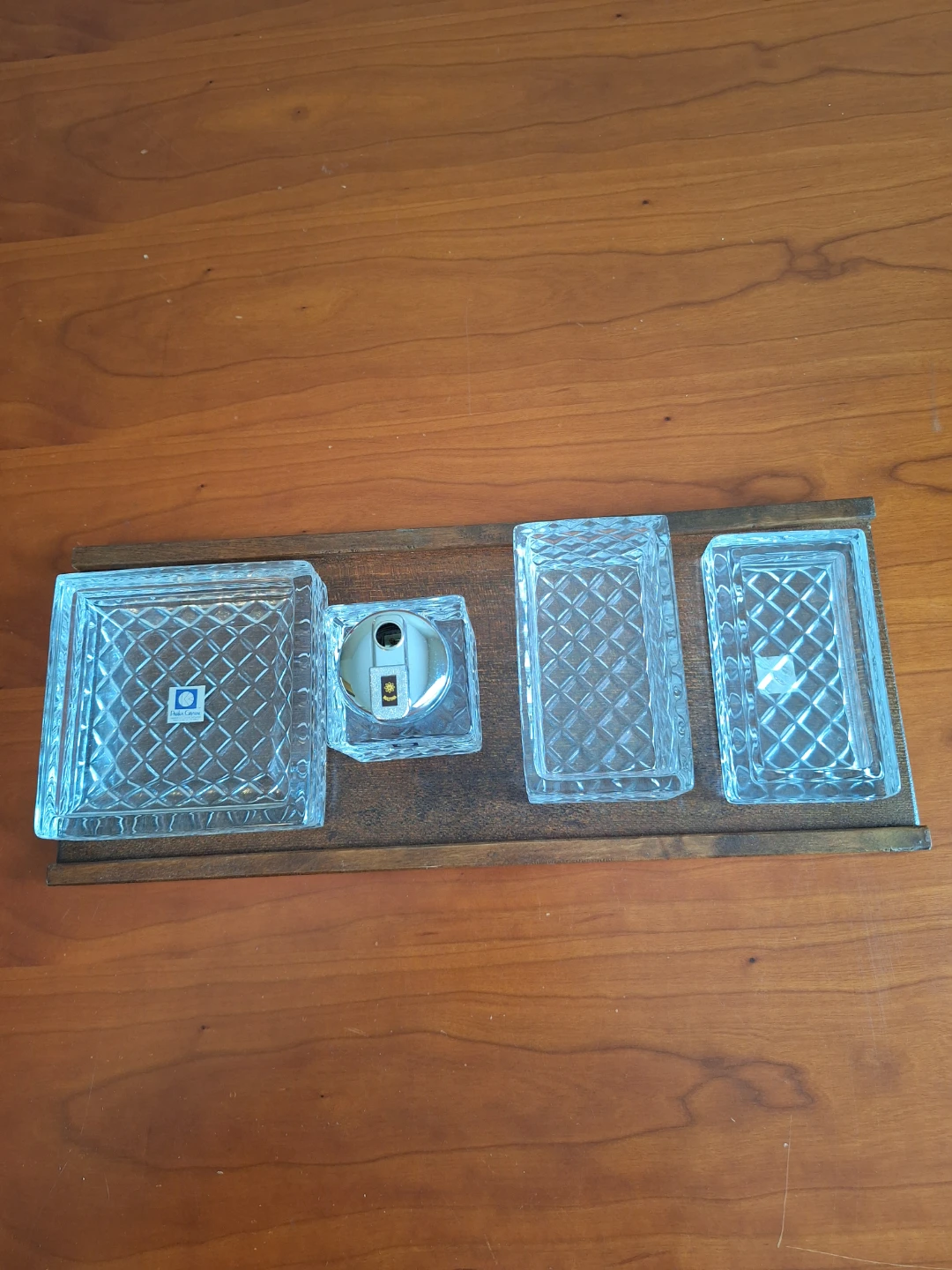 🇰🇷Vintage Parker Crystal Smoking Set(Brand New-Open Box) - photo 2