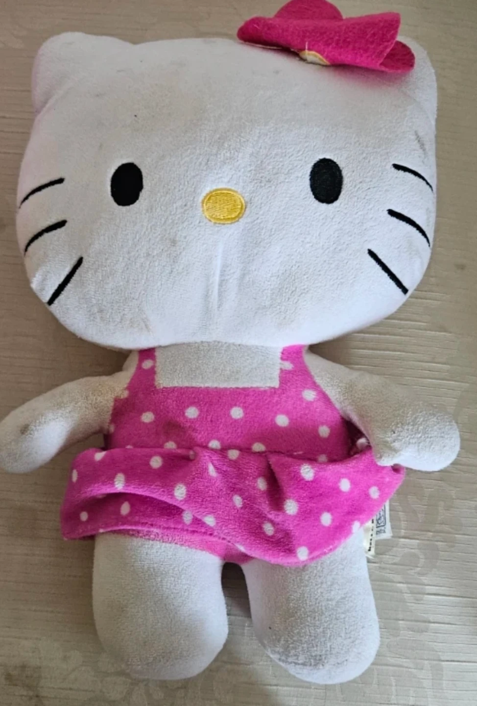 Hello Kitty Plush Toy with Pink Polka Dot Dress
