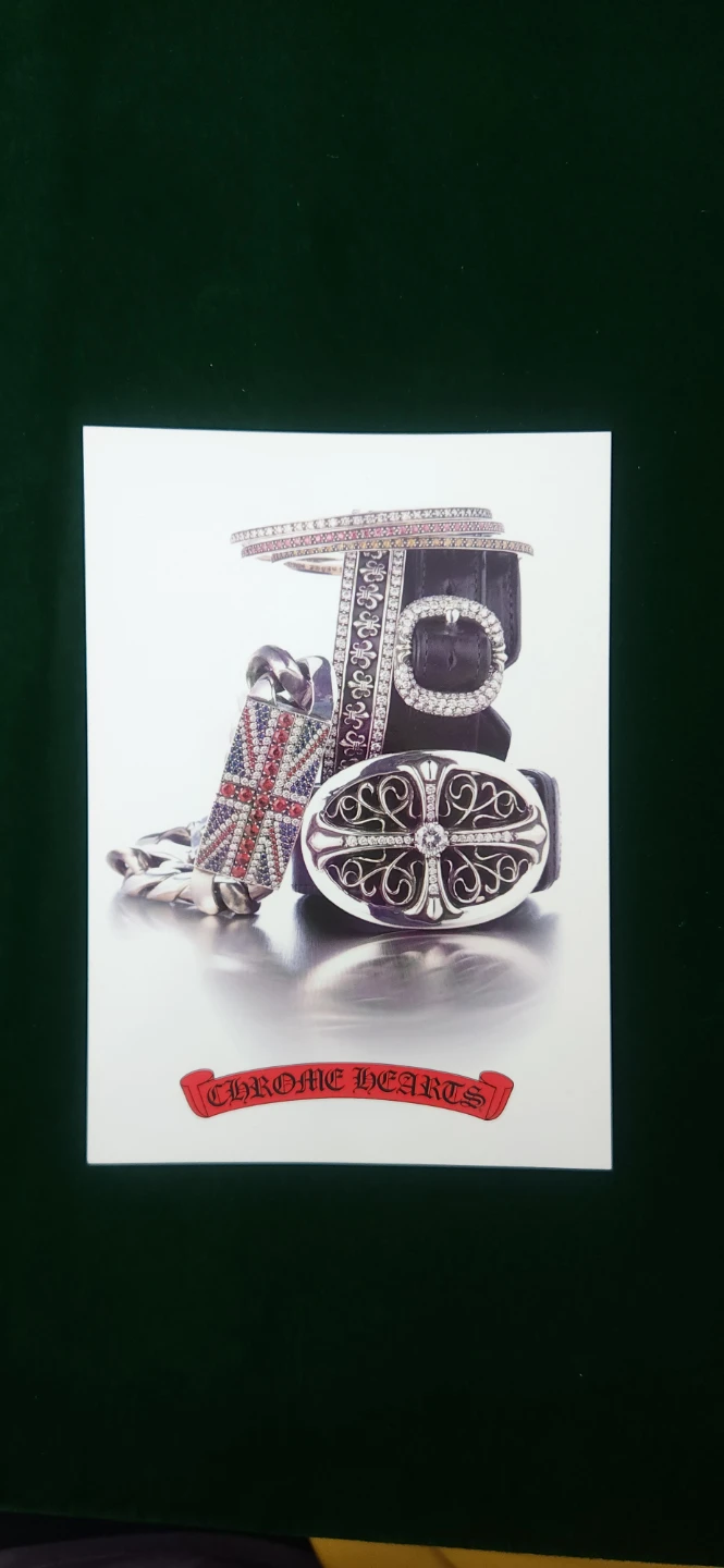 Chrome Hearts jewelry and accessories promotional cards