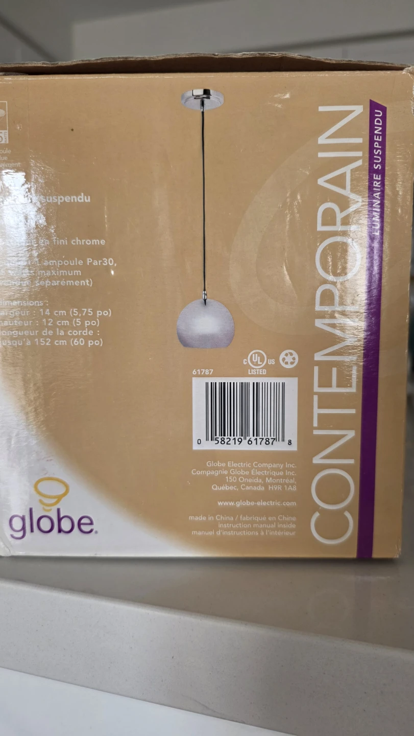 Globe Contempo Pendant Light Fixture - photo 2