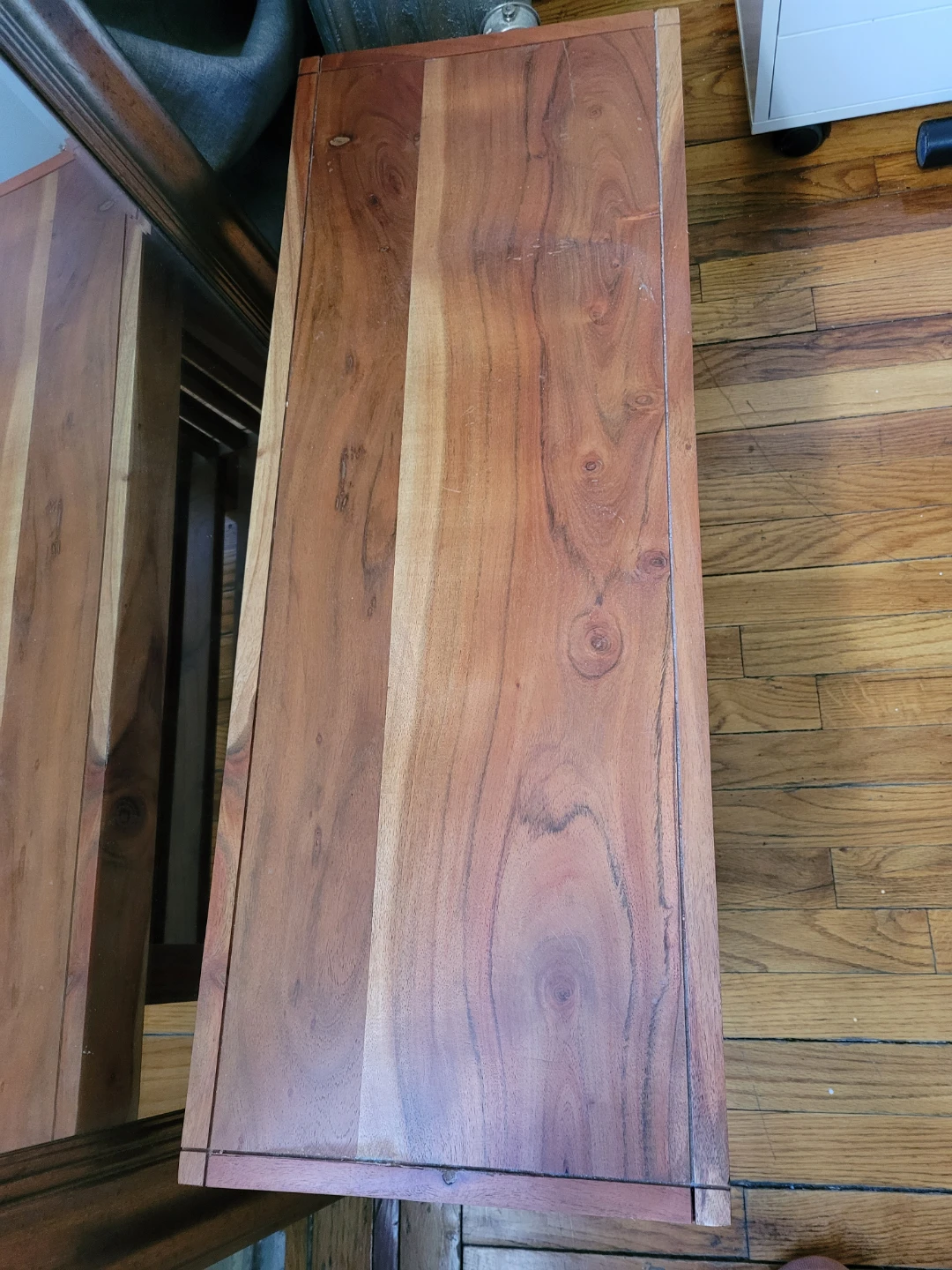 Wooden Bench with Shelf - photo 4