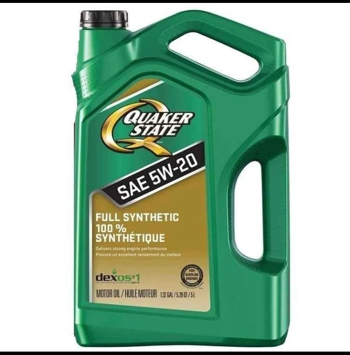MOTOR OIL QUAKER STATE SAE 5W-20 FULL SYNTHETIC 5 liters