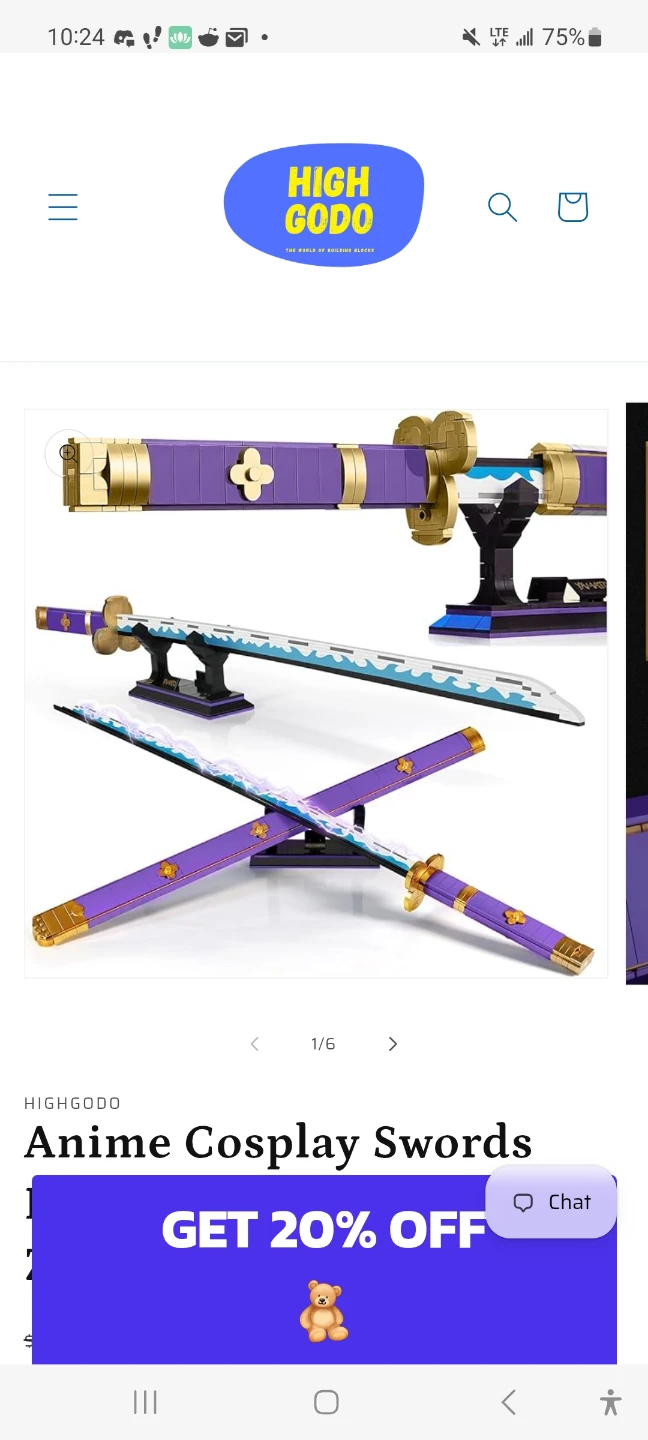 Anime Cosplay Swords Building Blocks Set