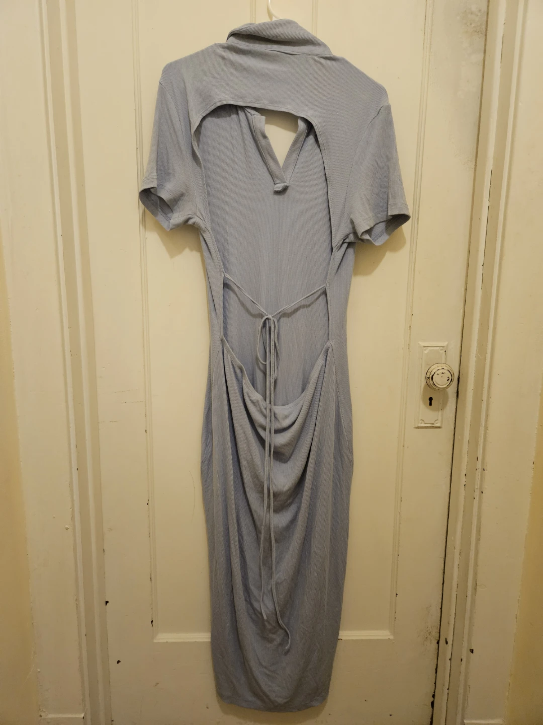 SHEIN Curve Blue Ribbed Maxi Dress - photo 3