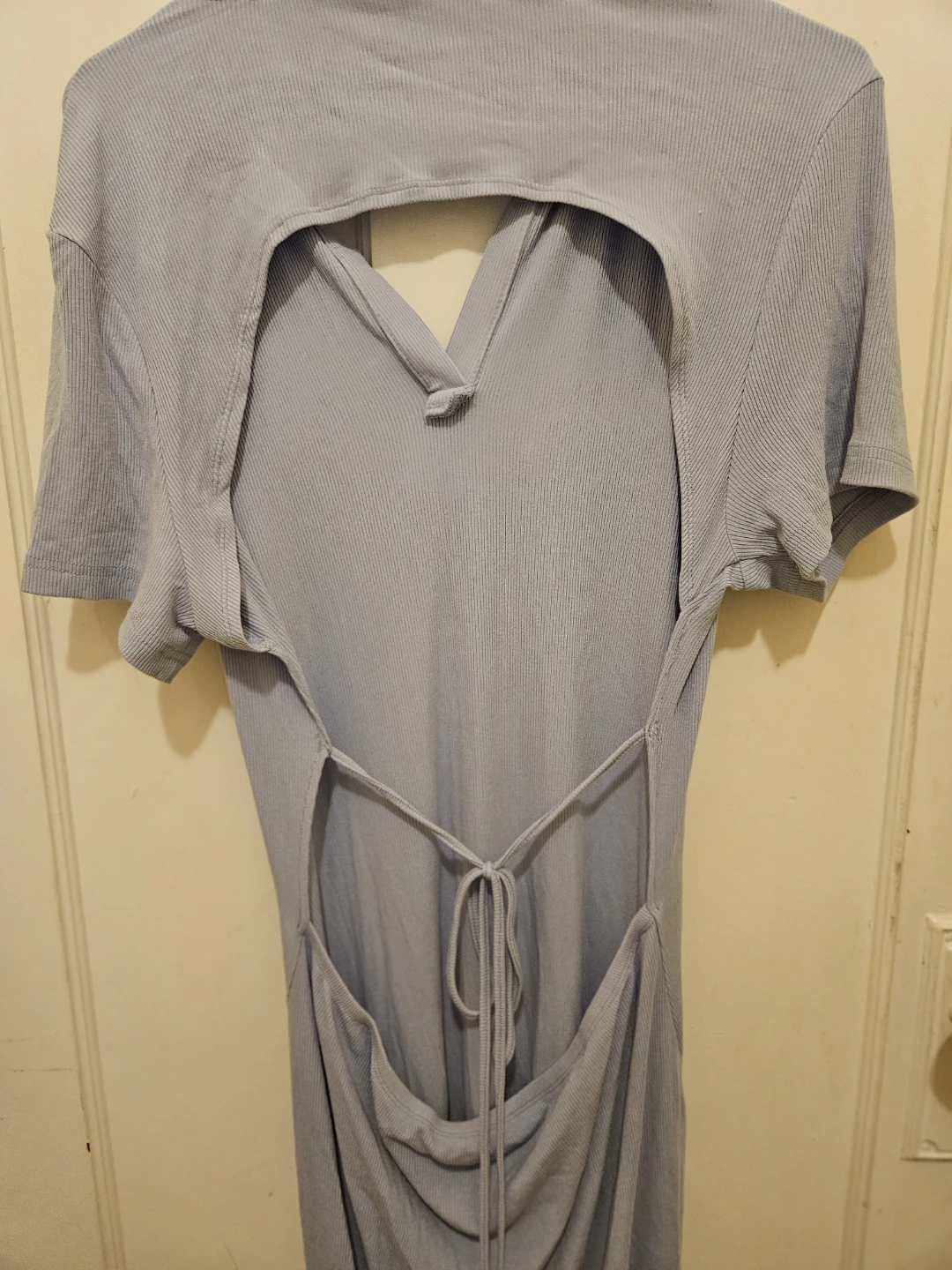 SHEIN Curve Blue Ribbed Maxi Dress - photo 4