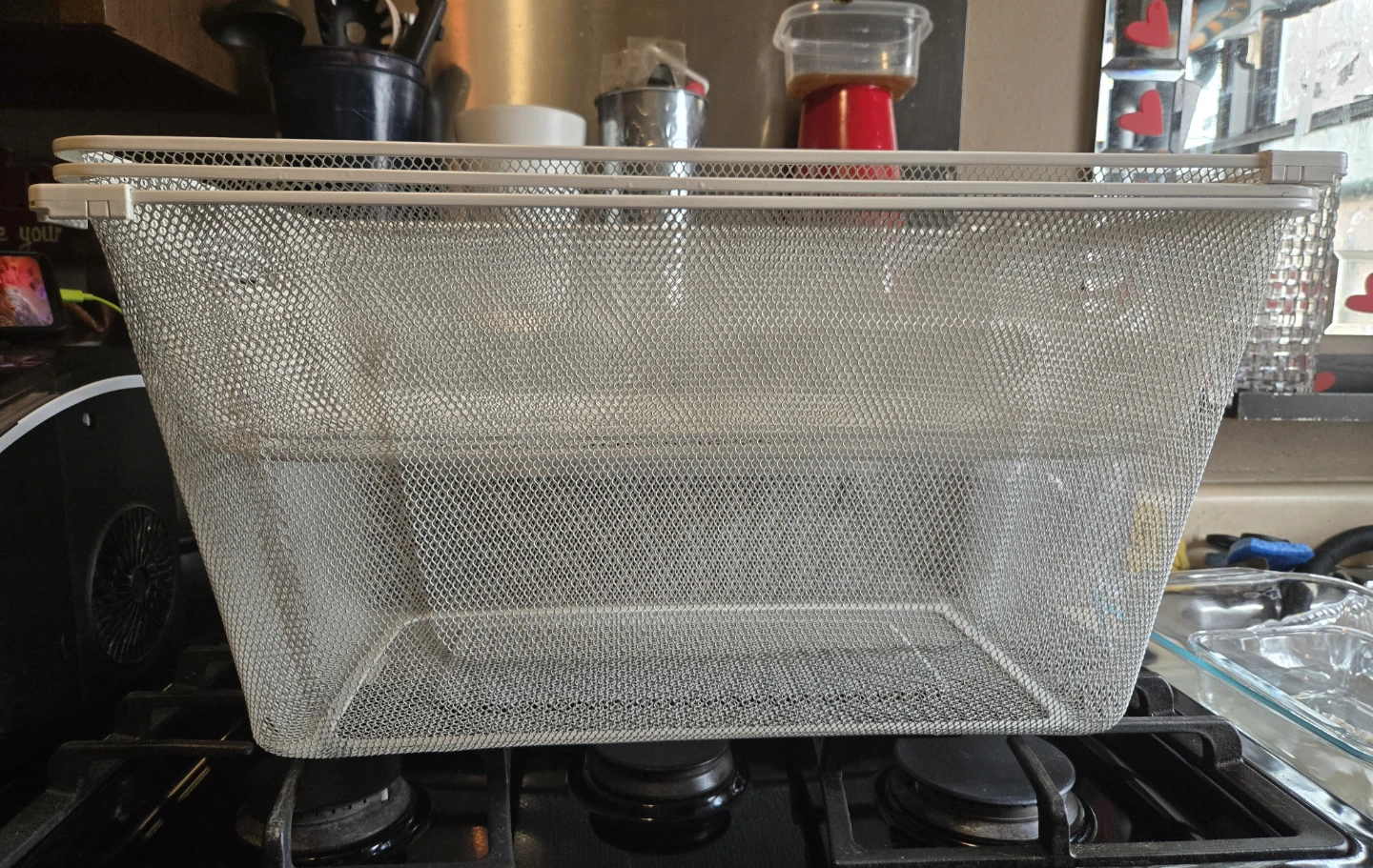 3-Pc IKEA ELVARLI White Wire Mesh Pull-Out Closet Drawers - photo 3