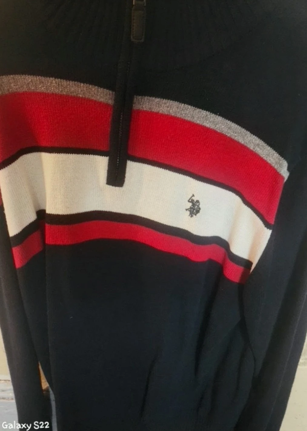 U.S. Polo Assn. Men's Zip Neck Sweater