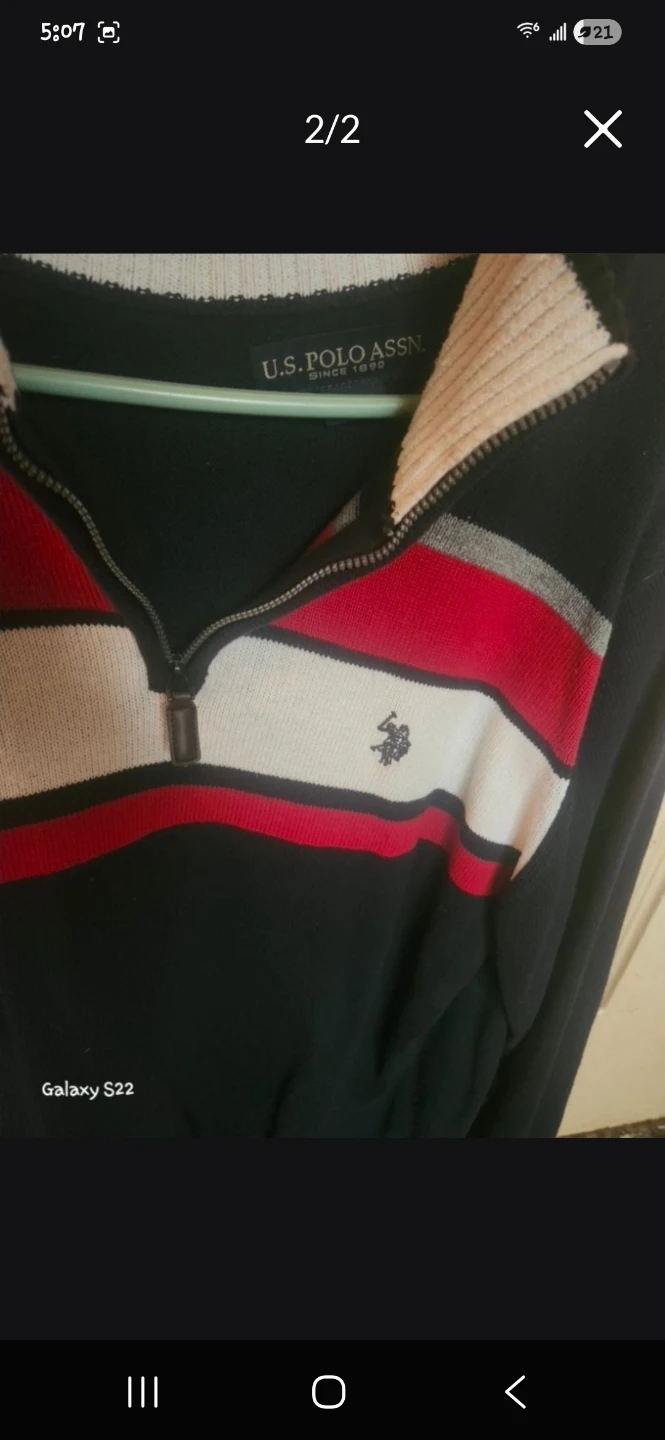 U.S. Polo Assn. Men's Zip Neck Sweater - photo 2