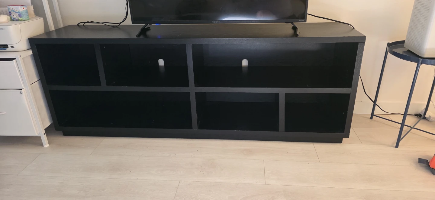 Black Media Console TV Stand - photo 3
