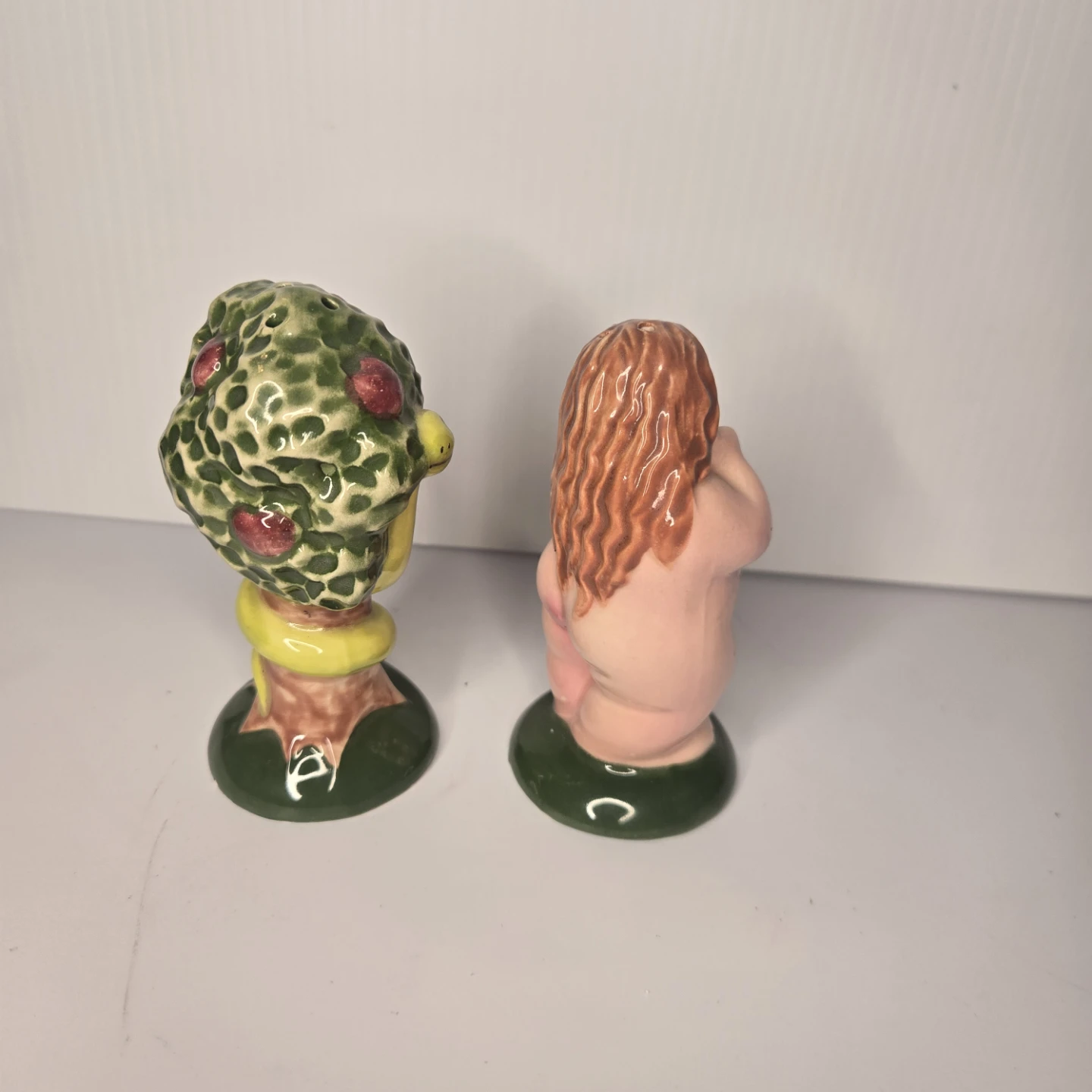 Ceramic Adam and Eve Salt and Pepper Shaker Set - photo 4