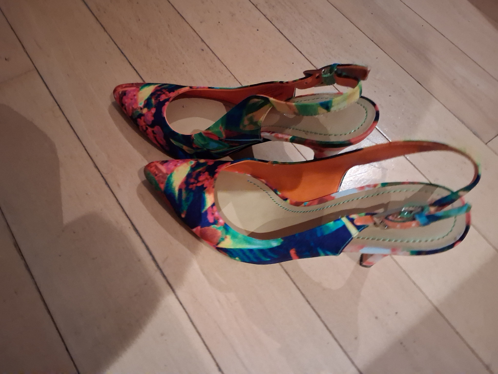 Colorful Slingback Heels