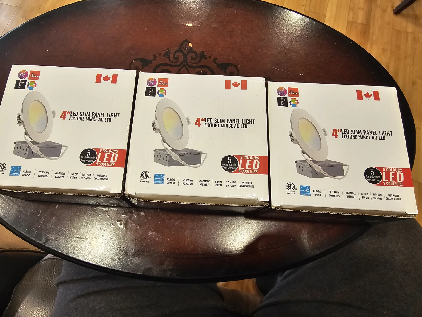 4" LED Slim Panel Light Fixture - 5 Colour Selectable