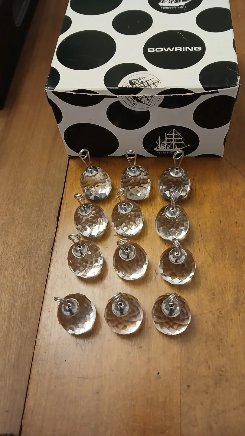 Bowring Crystal Place Card Holders - Set of 12 - photo 2