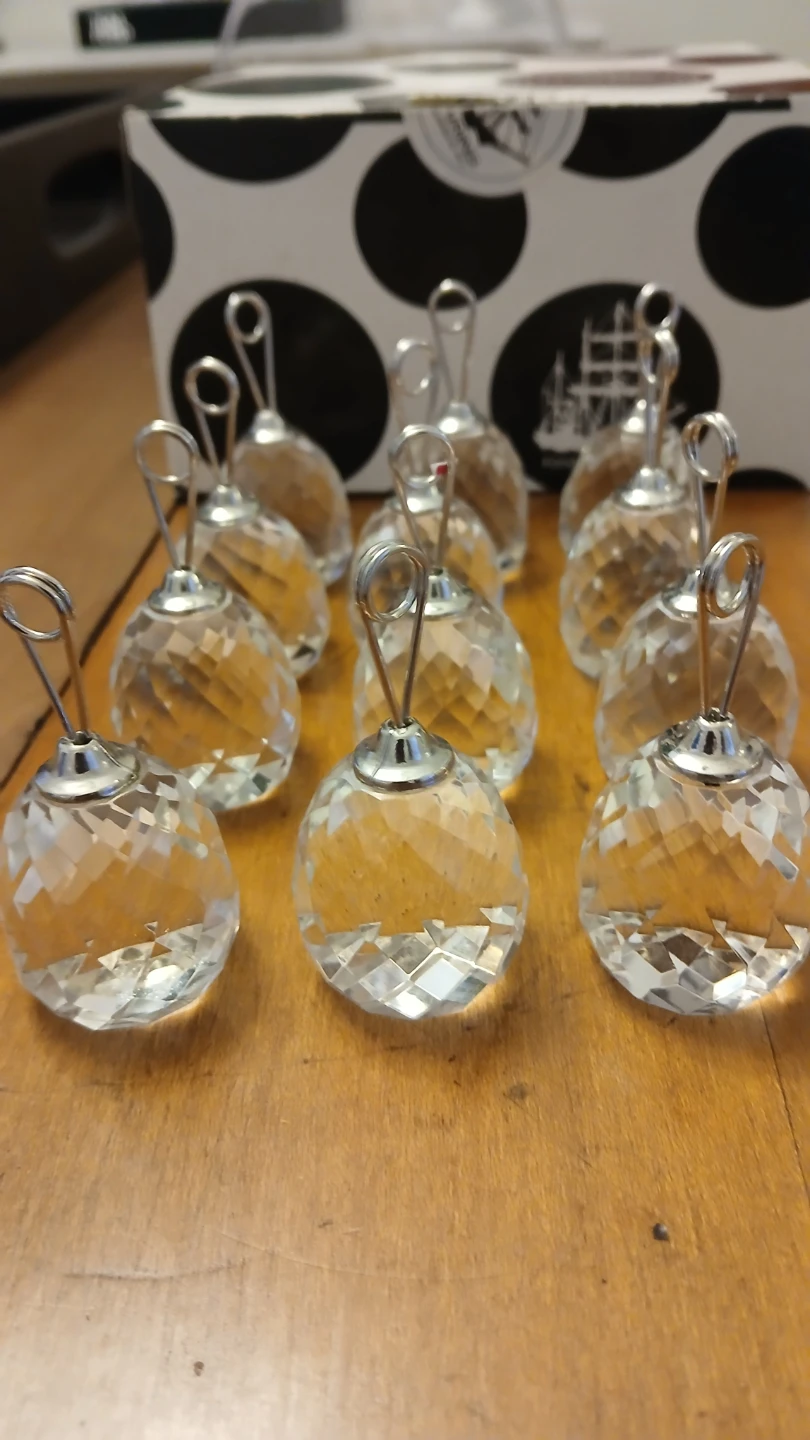 Bowring Crystal Place Card Holders - Set of 12 - photo 3