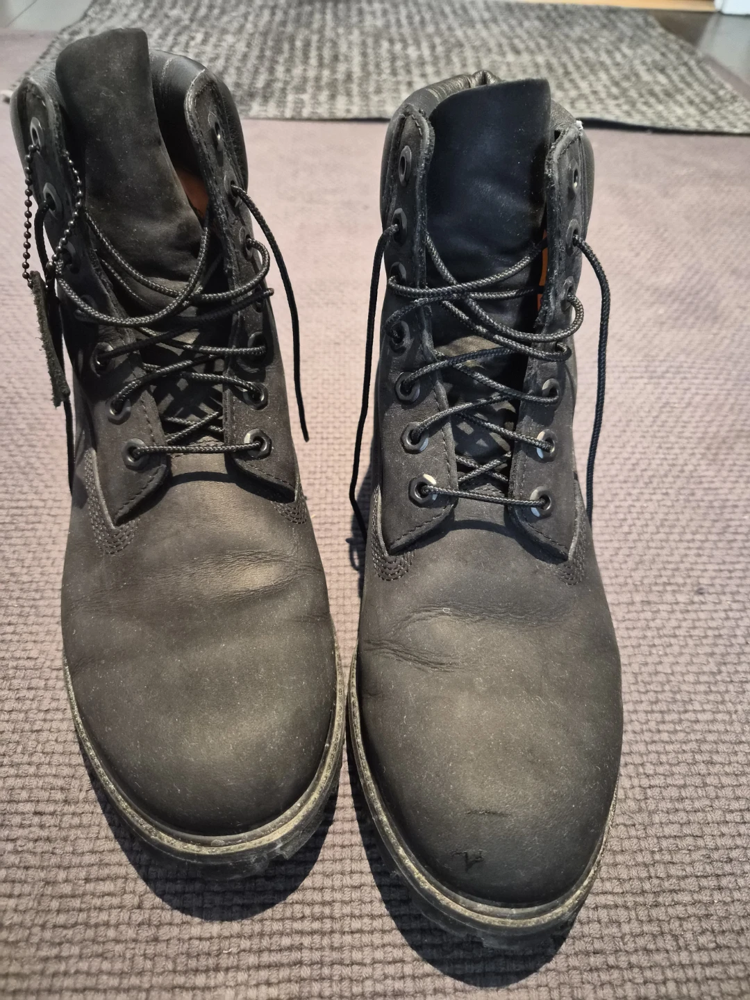 Timberland Black Leather Work Boots