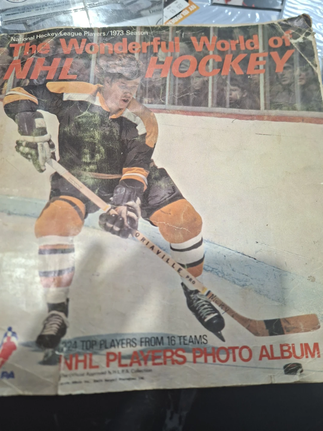 This is the 1973 NHL Players Photo Stamp Album