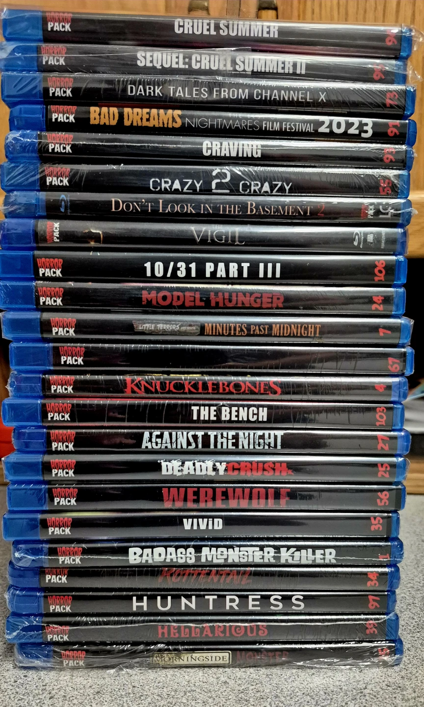 New Sealed HorrorPack Limited Edition Horror Blu-Ray Movies