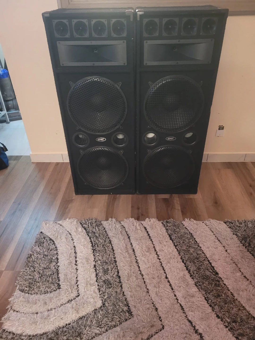 Two Large PA Speakers