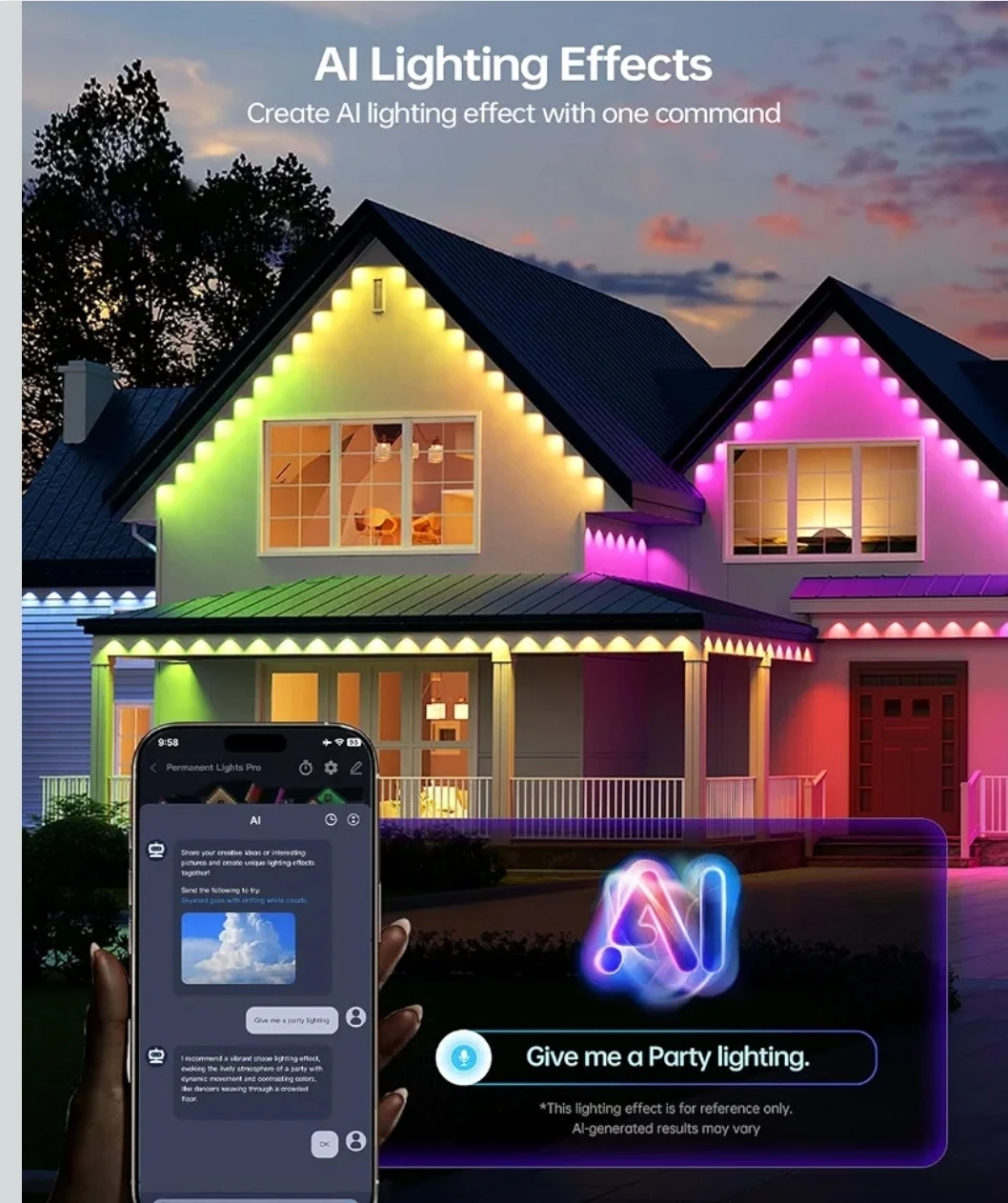 ASAHOM Permanent Outdoor Lights Pro S108B-W - photo 2