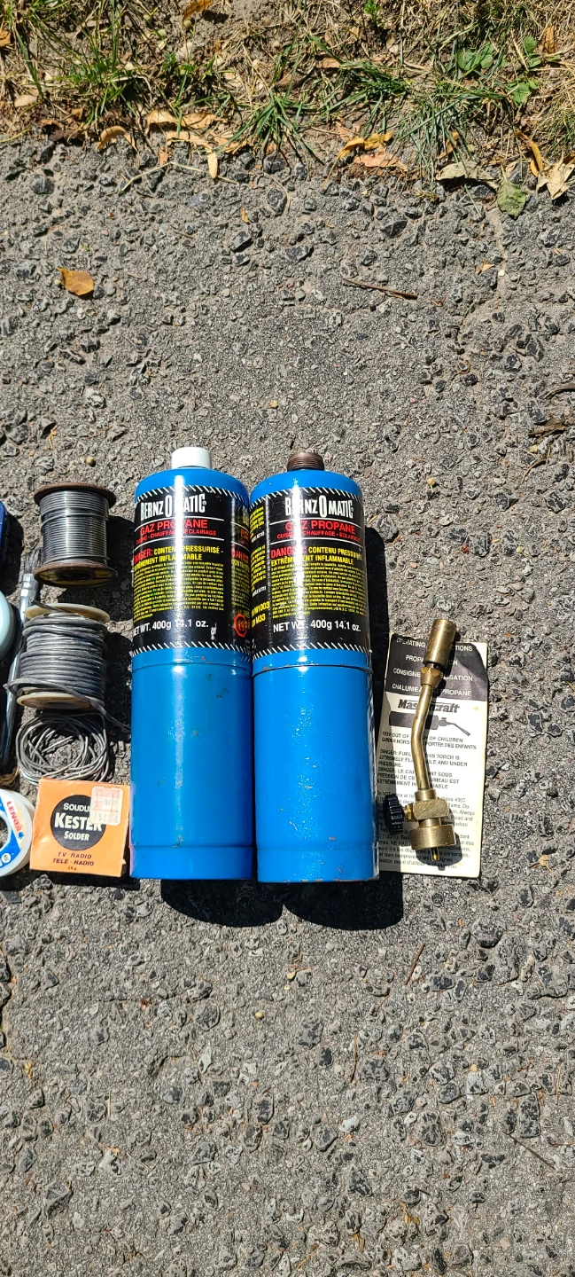 Propane Torch Soldering Tools - 2 Tanks, Various Solder & Flux - photo 4