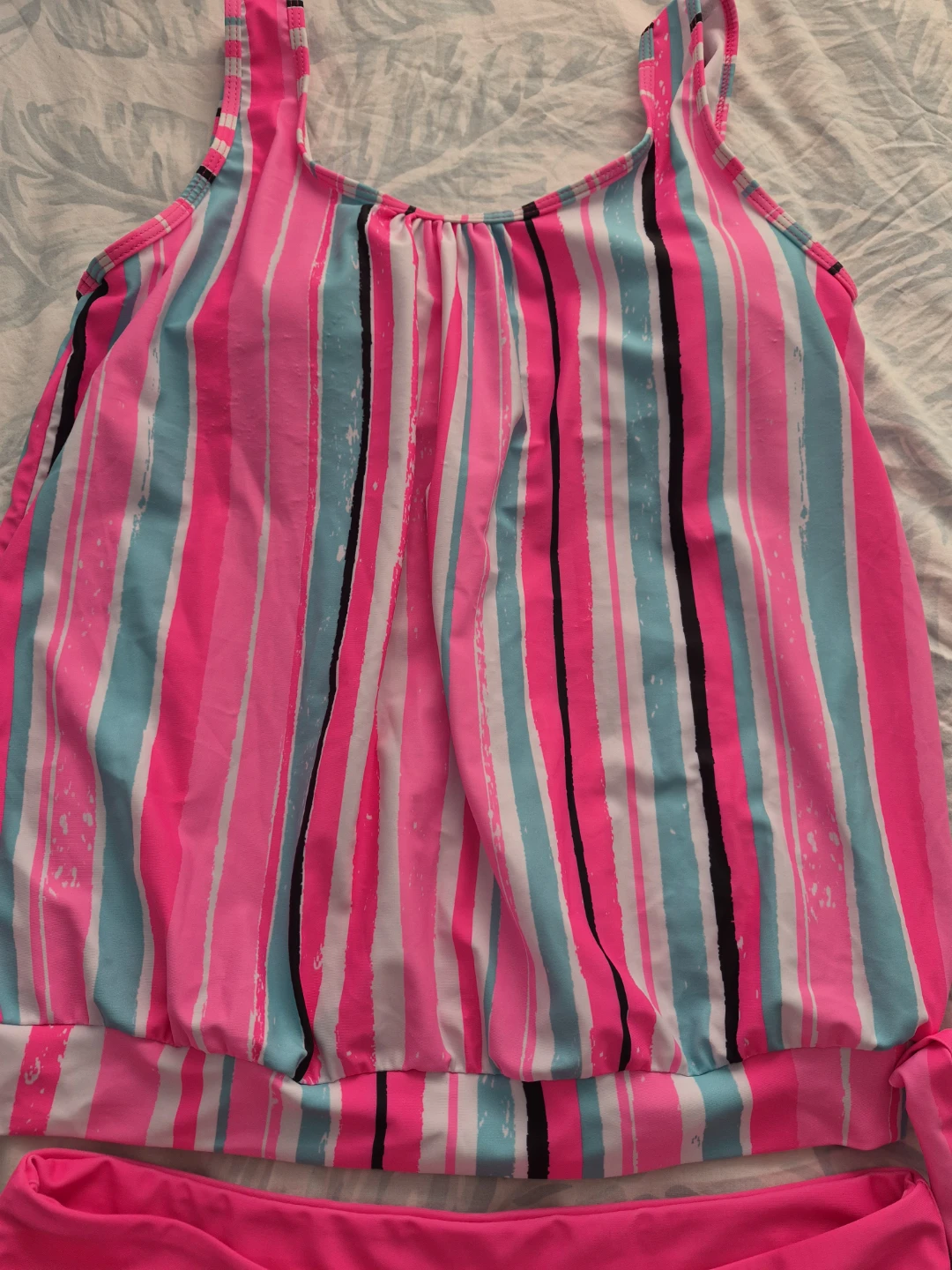 Ladies colourful striped Tankini Set size xl - photo 2