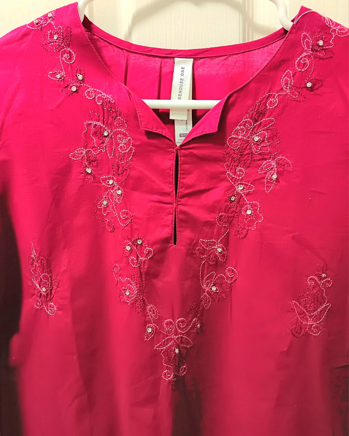 🧥Warehouse One Embroidered Magenta Tunic🧥 - photo 2