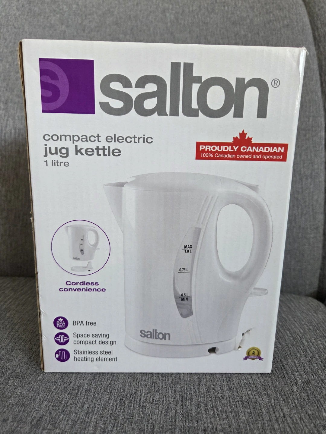 Brand new - Salton Electric Jug Kettle 1 Litre - photo 2