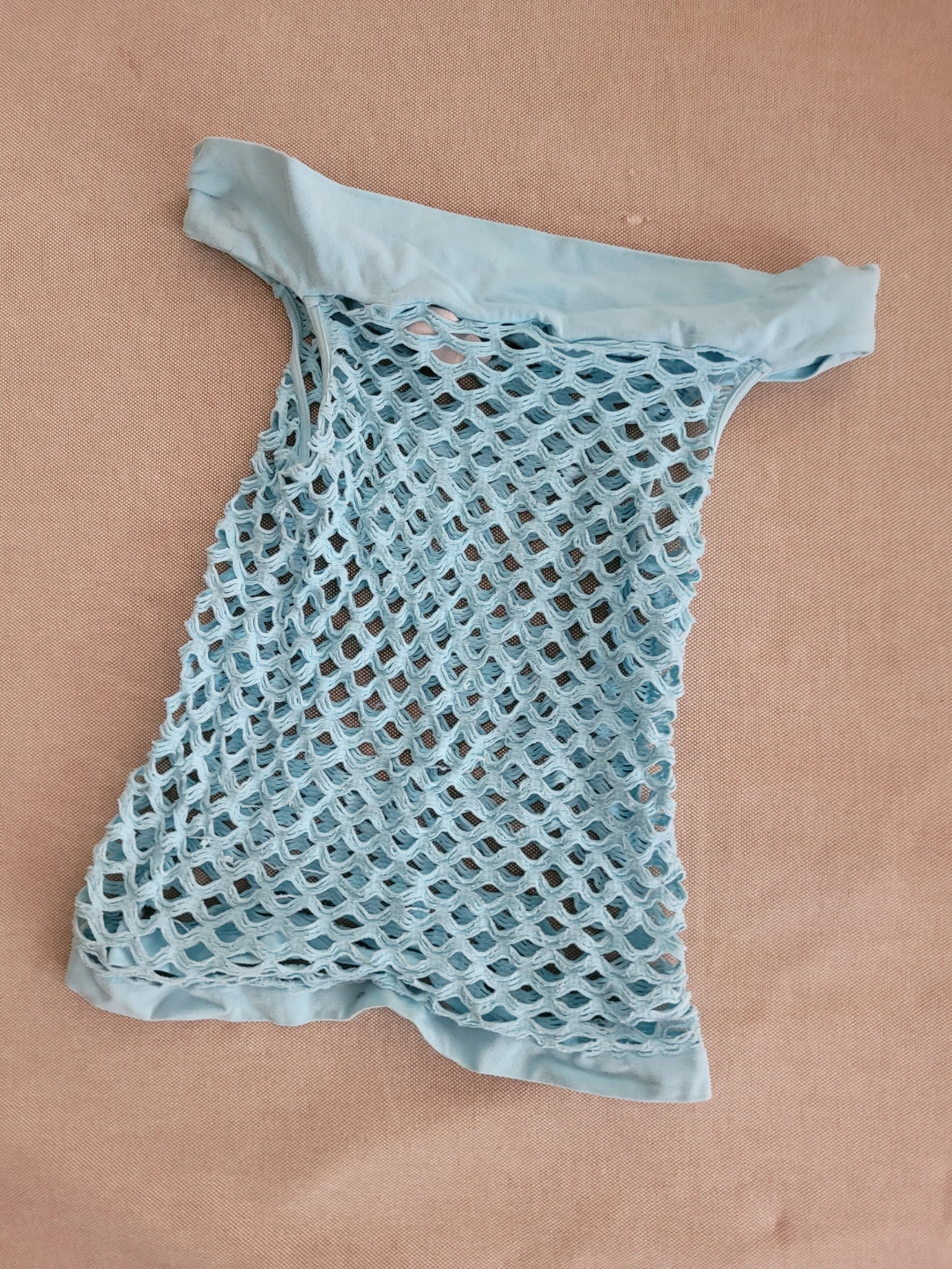 Blue Mesh Cover-Up - photo 2