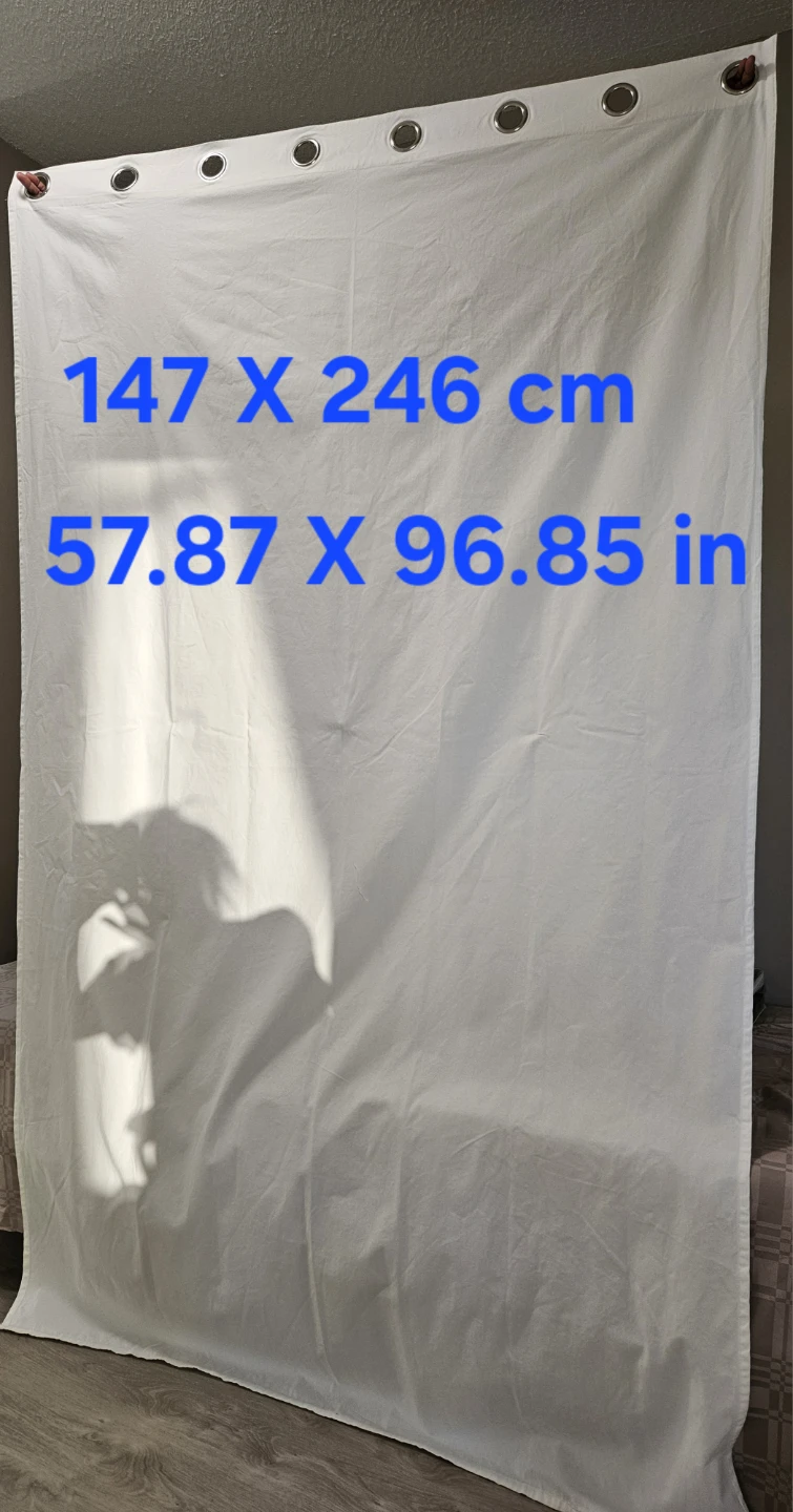 White Thick Heavy Duty Gourmet Curtains BRAND NEW NEVER USED